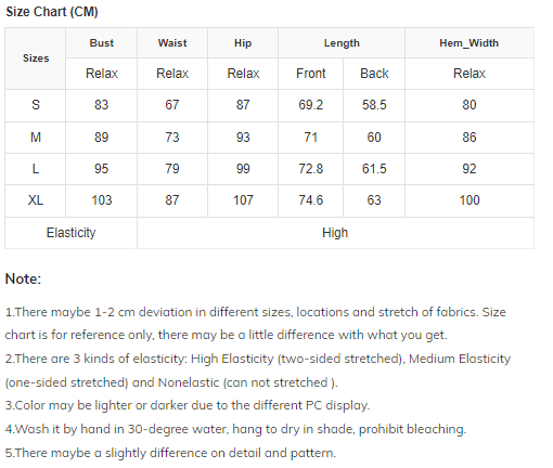 A size chart for the luxurious Black Velvet Sequin Lace-Up Tube Mini Dress with intricate sequin detailing