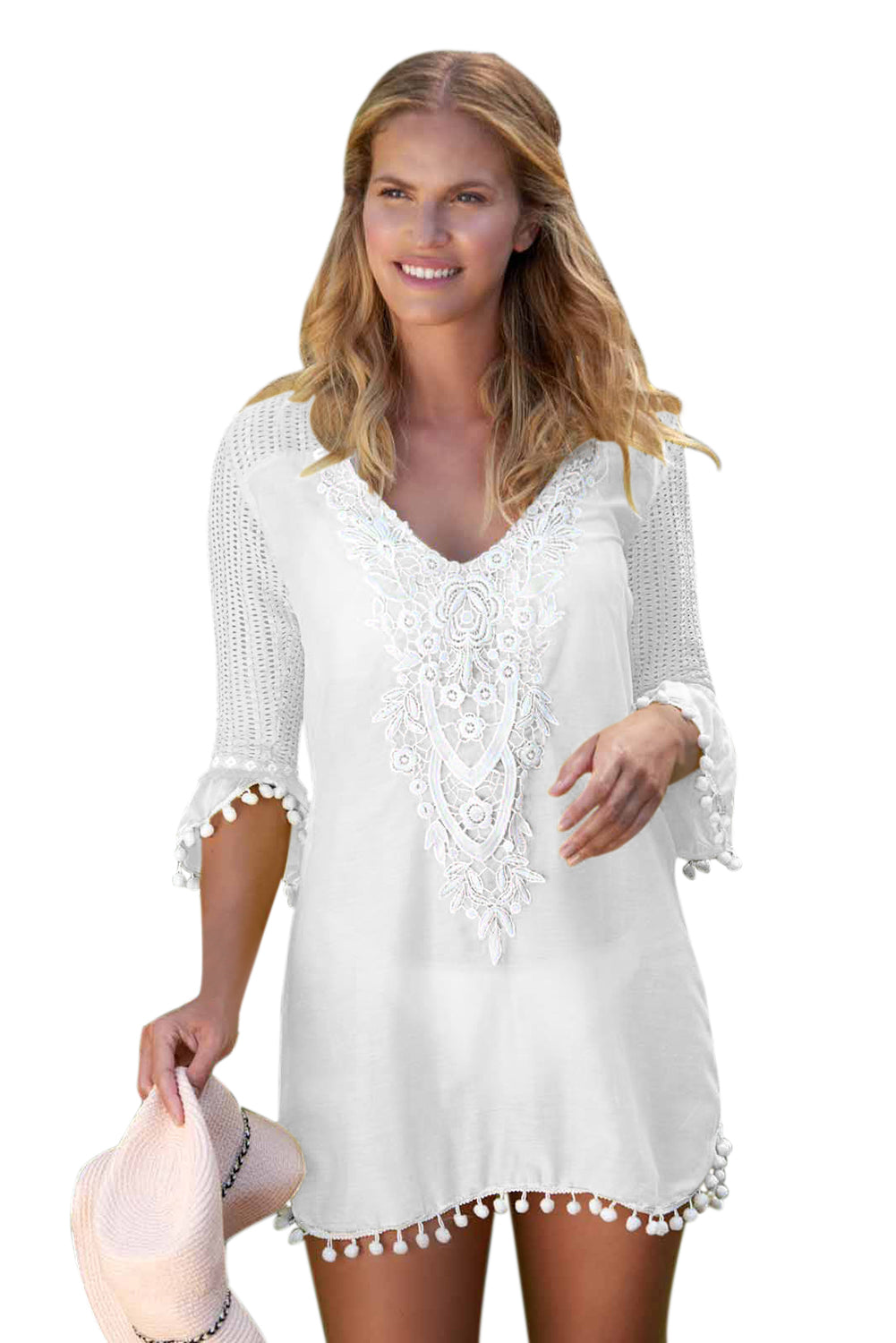 Crochet Pom Pom Tunic